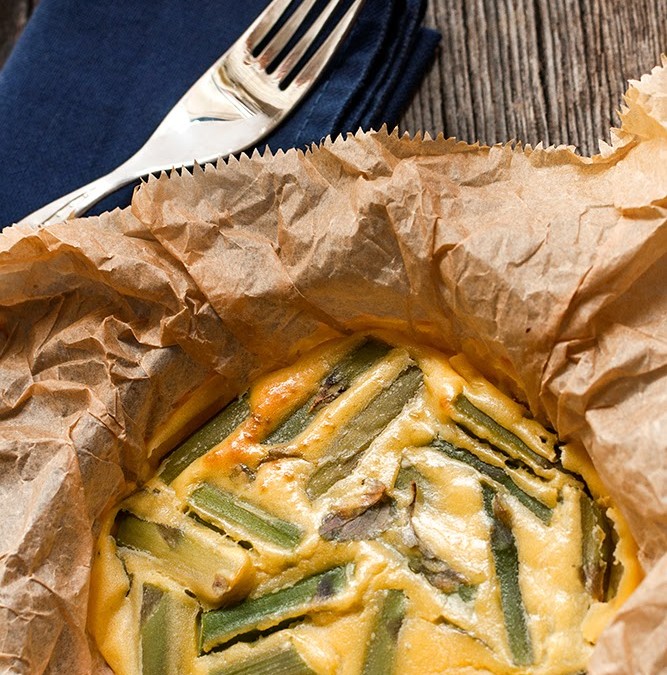 Finta frittata agli asparagi