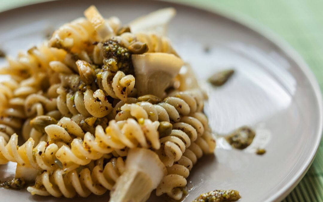 fusilli pistacchi e limone