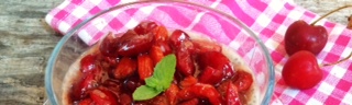 coppa mandorle e ciliegie