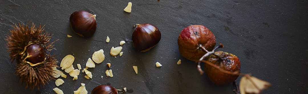 crepes di castagne e sorbole