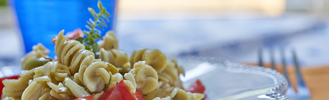 spirali di miglio ai peperoni