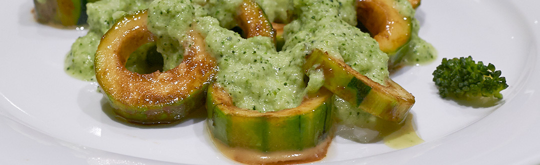 anelli di zucchina ai broccoli
