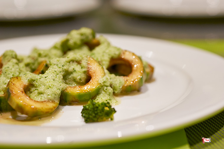 anelli di zucchina ai broccoli