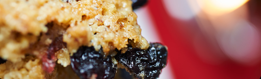 biscotti alle nocciole e mirtilli rossi