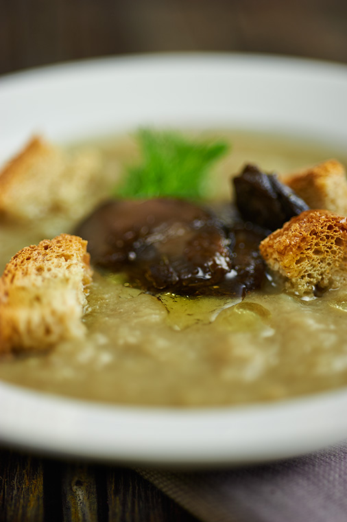 vellutata di cardi ai funghi