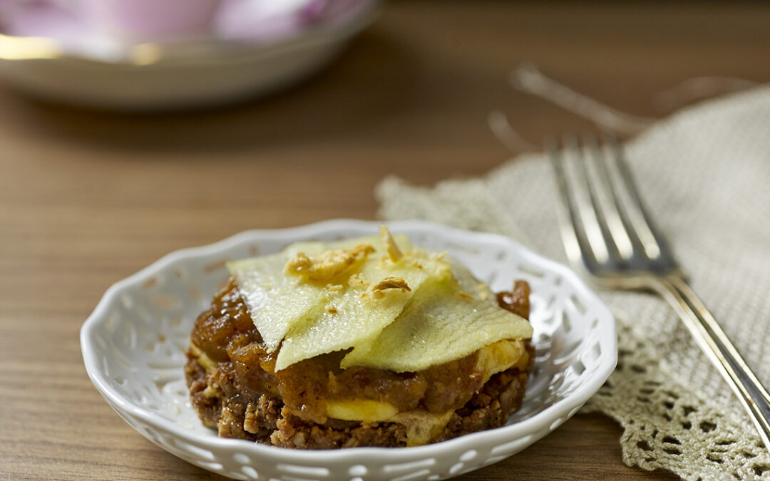 crostata di mele crudista