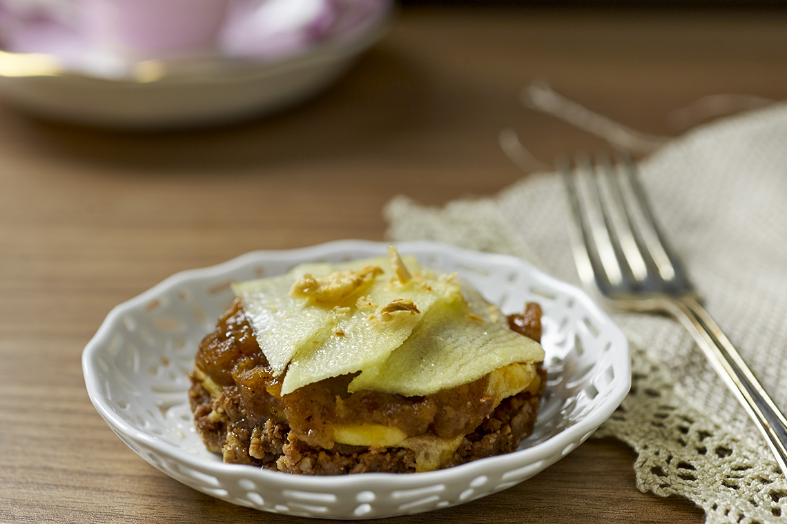 crostata di mele crudista