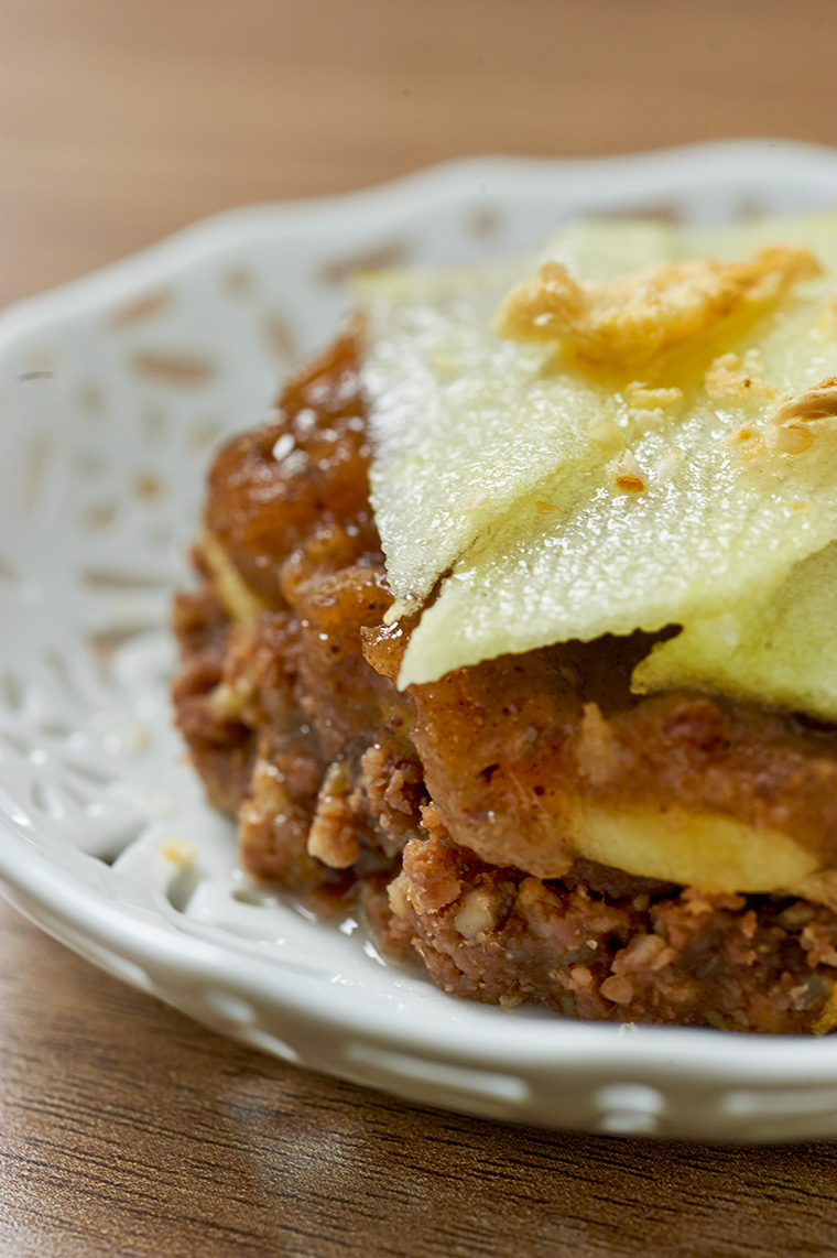 crostata di mele crudista