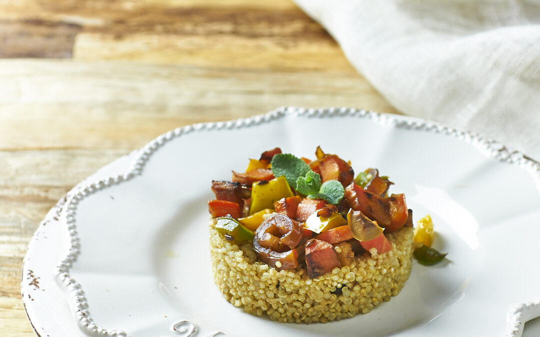 quinoa alle verdure e datteri