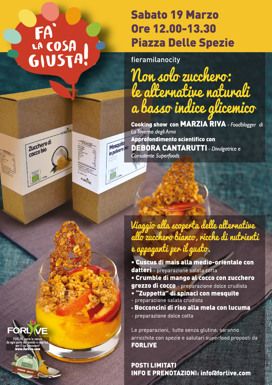 locandina fa la cosa giusta locandina cooking show Fa la cosa giusta