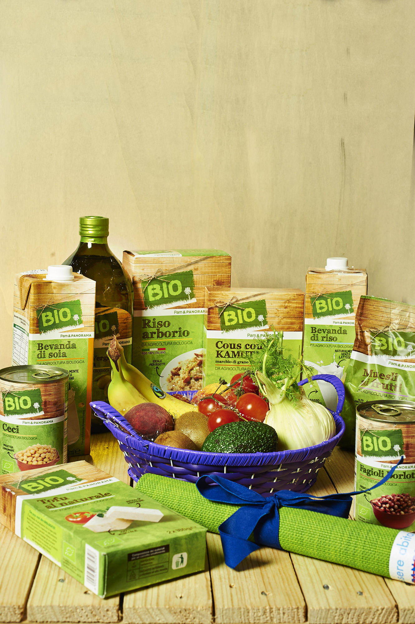 la spesa bio e veg della linea PAM PANORAMA