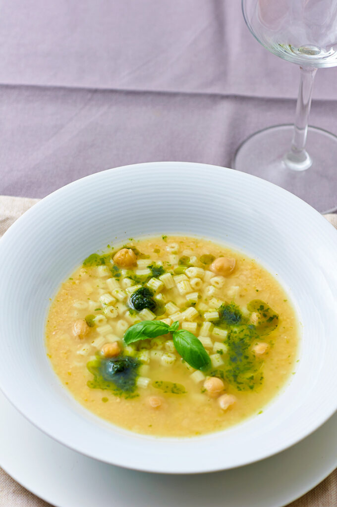 pasta e ceci a primavera