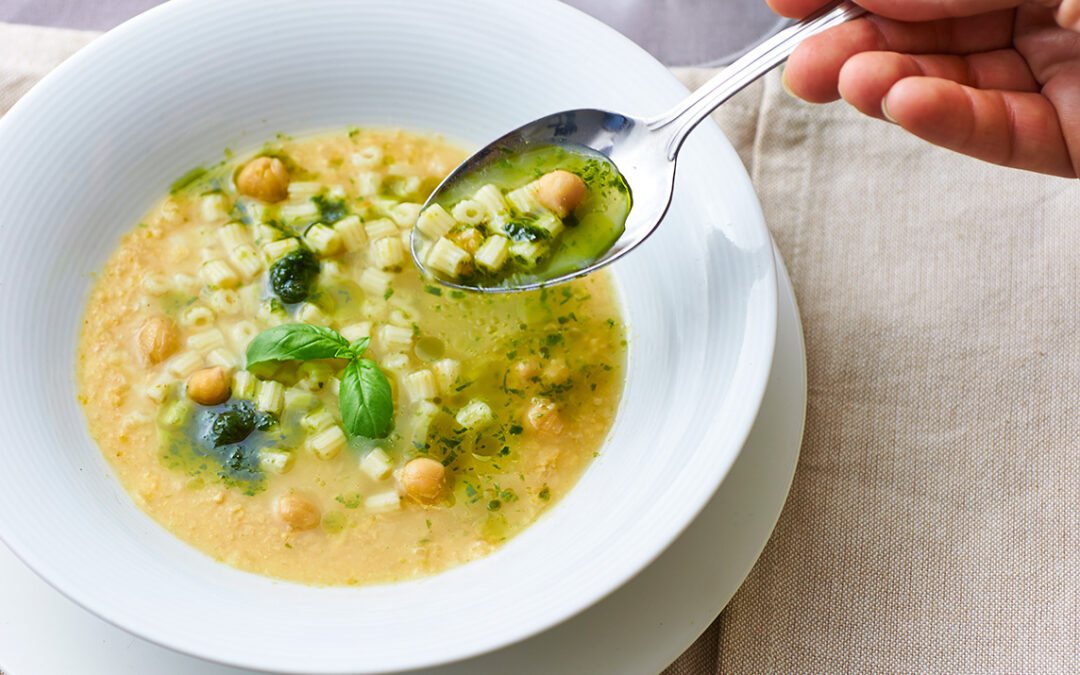 pasta e ceci a primavera