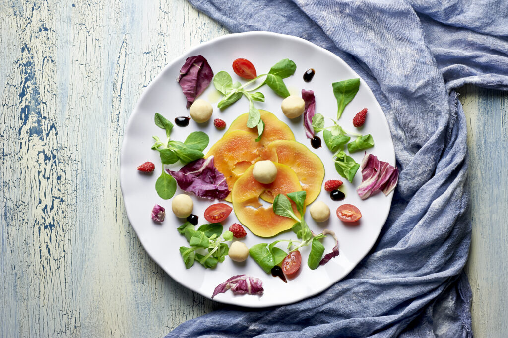 insalata con papaia e fagioli di spagna
