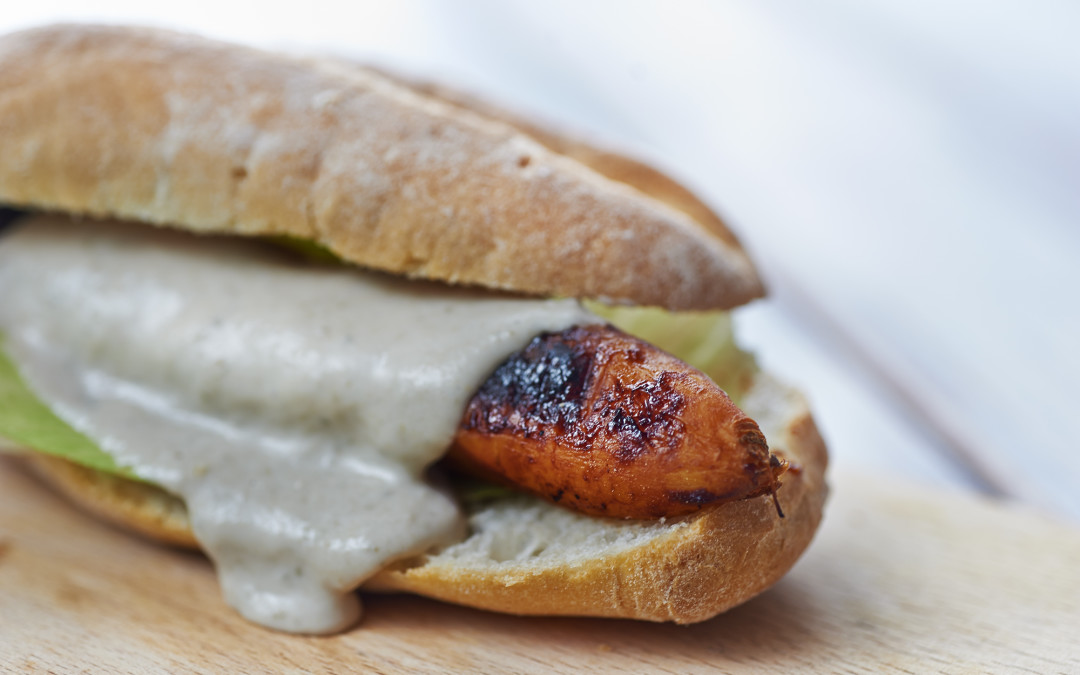 panino con carote e maionese di cannellini