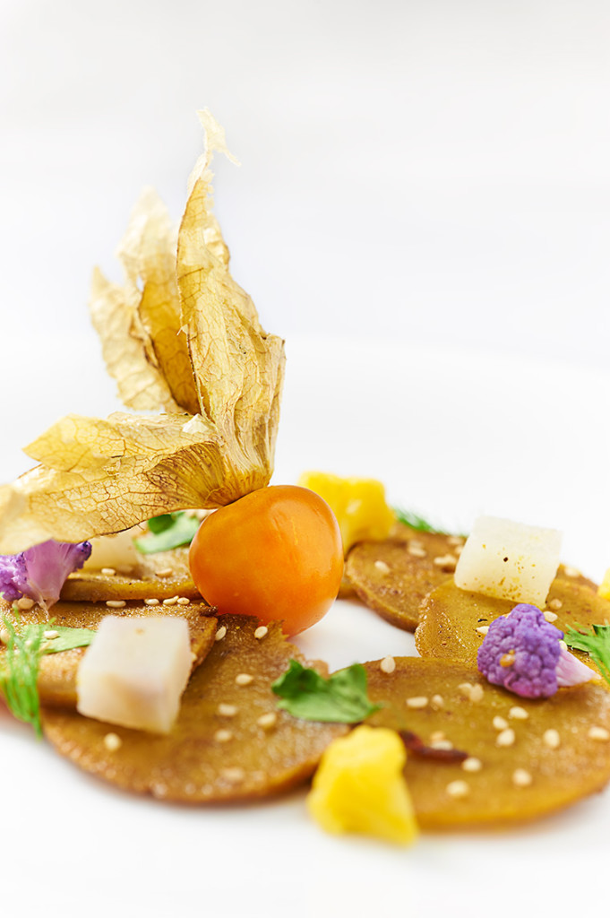carpaccio di seitan al curry