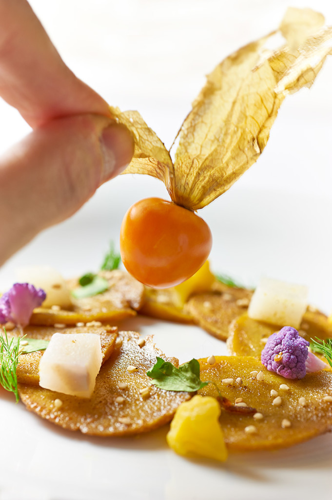 carpaccio di seitan al curry