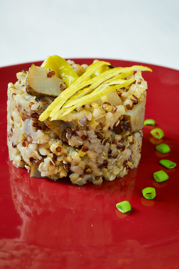 tortino di cereali e topinambur