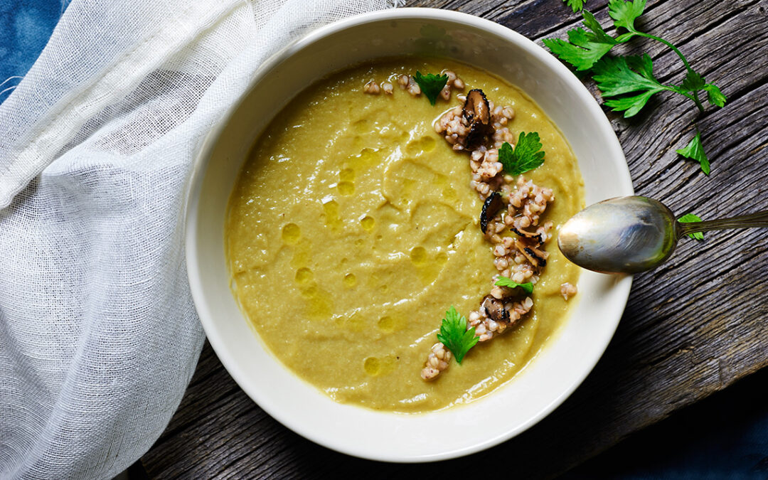 vellutata di carciofi al tartufo