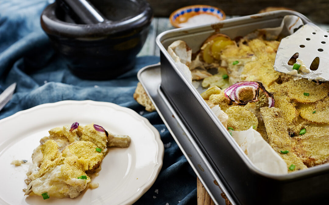 cardi e patate gratinati