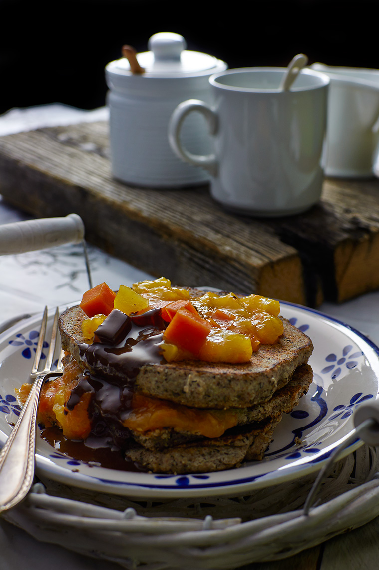 pancake di saraceno con zucca allo zenzero pancake di saraceno con zucca allo zenzero
