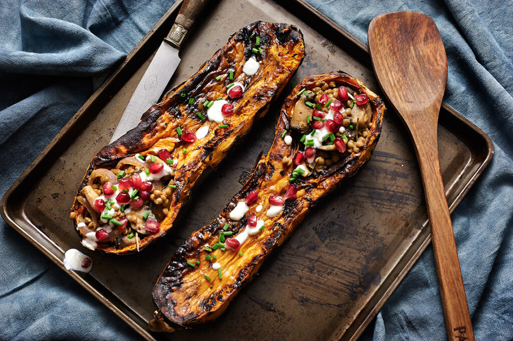 zucca ripiena al forno zucca ripiena al forno
