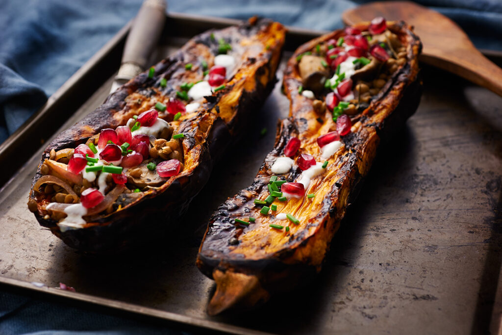 zucca ripiena al forno zucca ripiena al forno