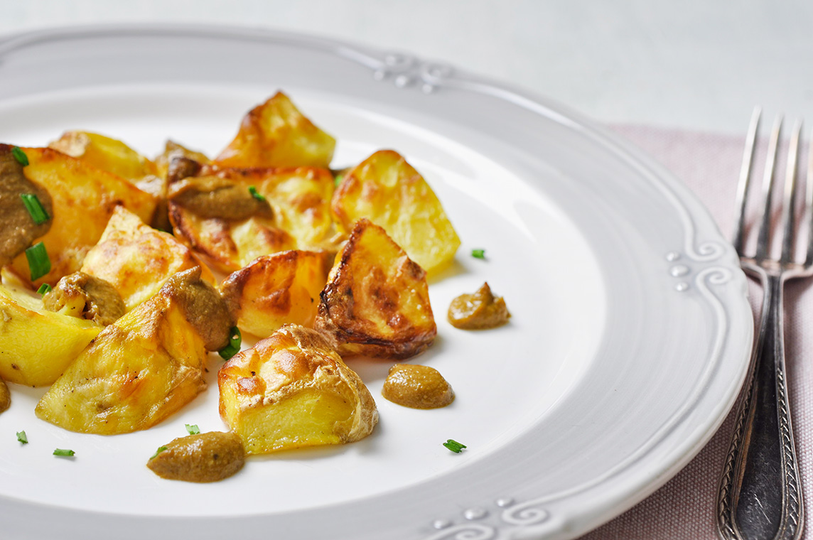 patate ai funghi al miso
