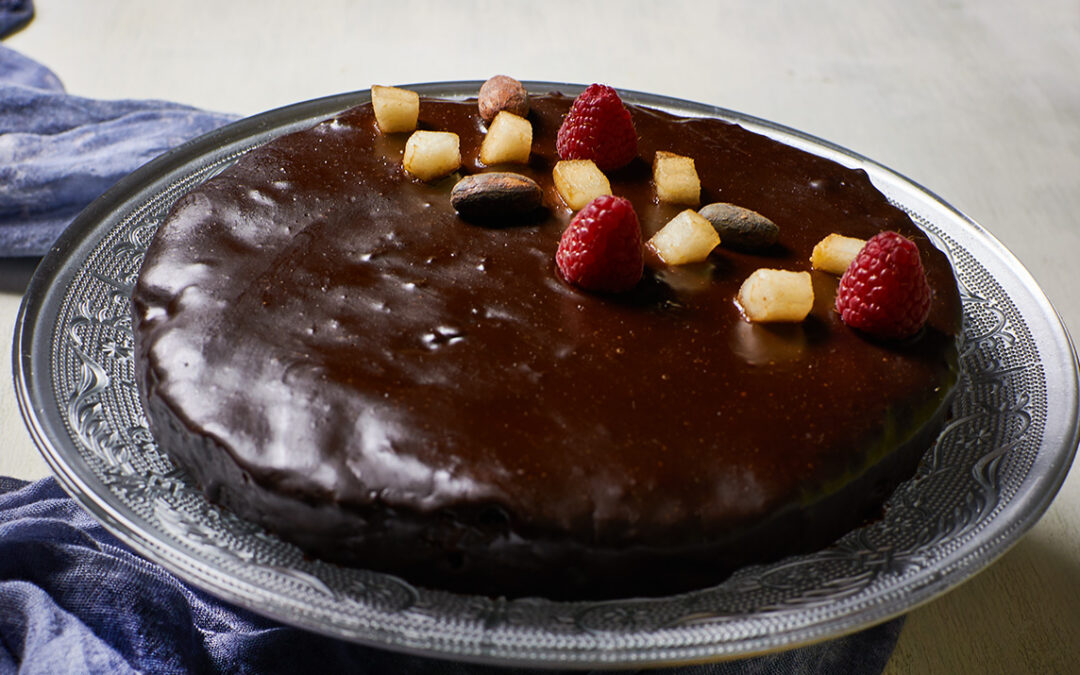torta cacao e pere e buon compleanno a me
