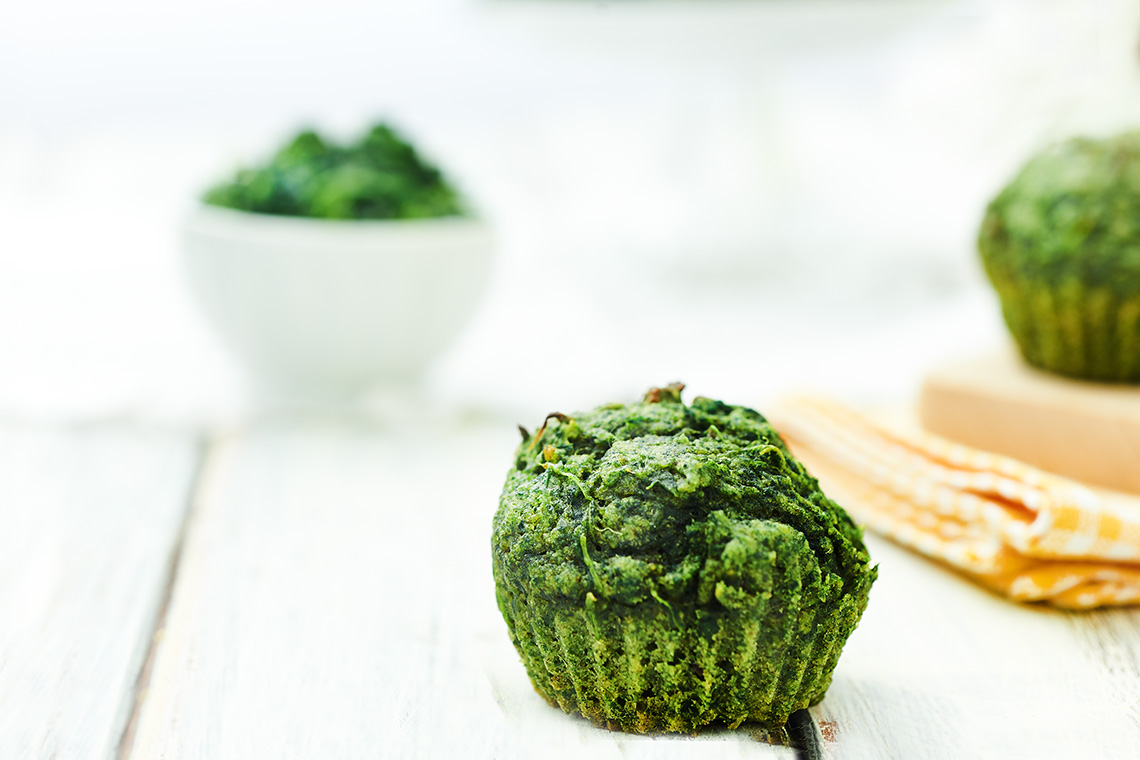 muffin agli spinaci senza zucchero