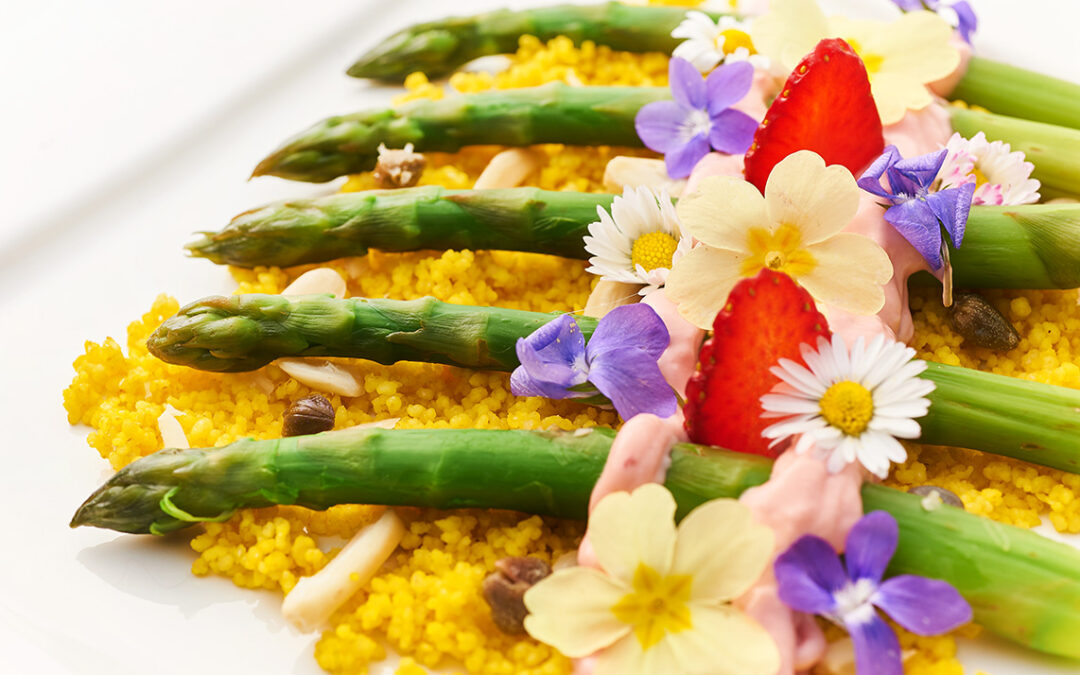 couscous agli asparagi e maionese alle fragole