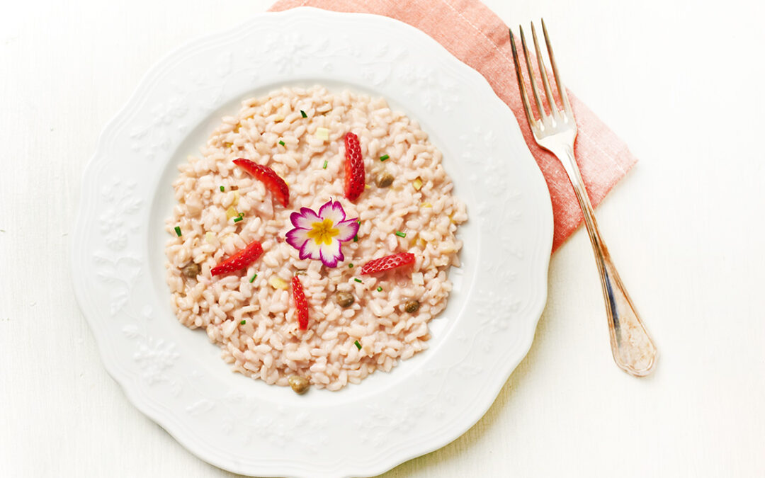 risotto alle fragole e capperi