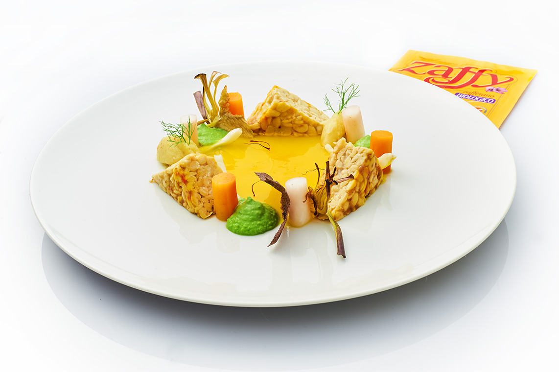 Tempeh allo zafferano per Zaffy Tempeh allo zafferano per Zaffy