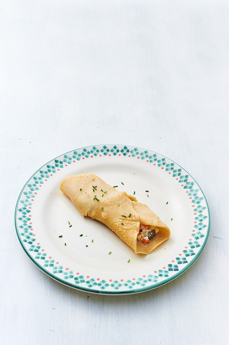 crepes di lenticchie e tofu