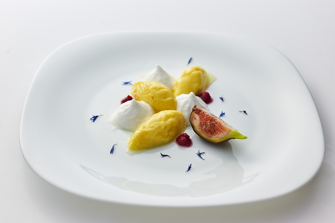 budino di riso e yogurt allo zafferano