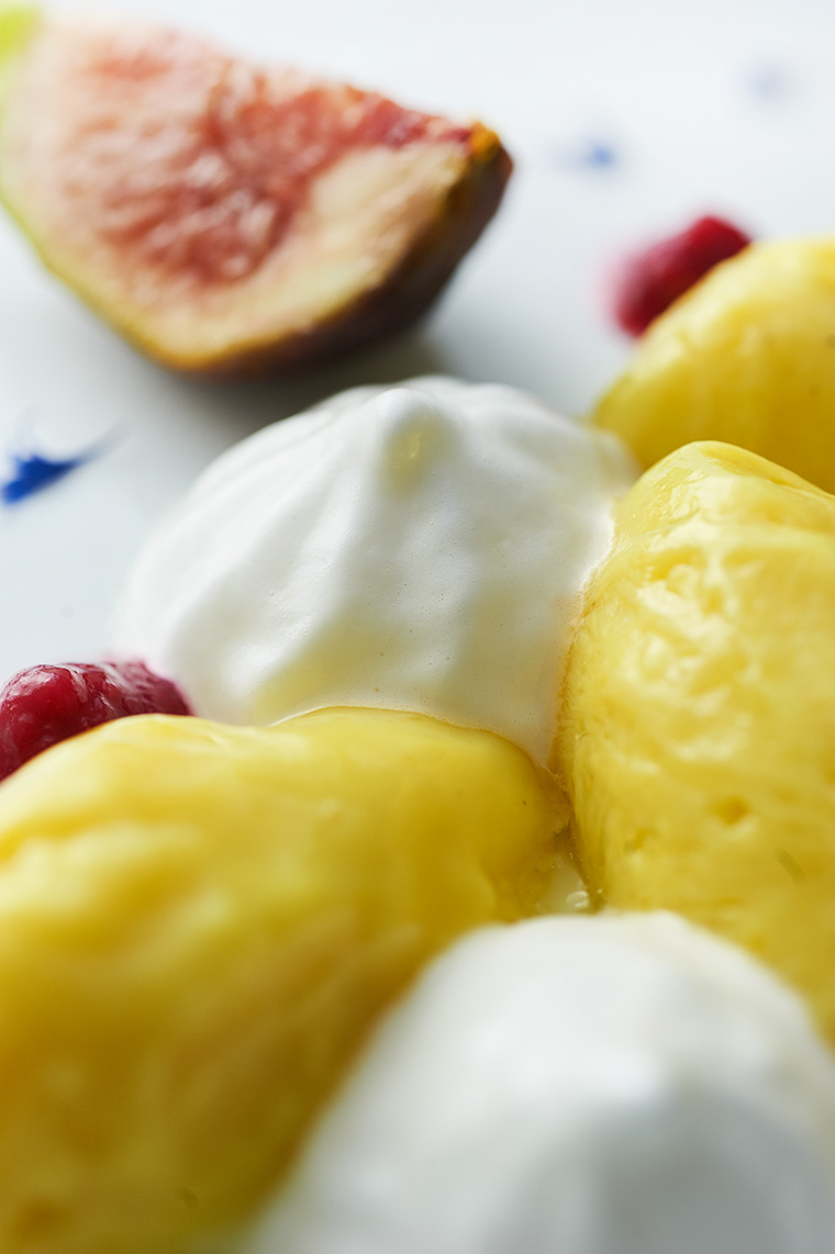 budino di riso e yogurt allo zafferano