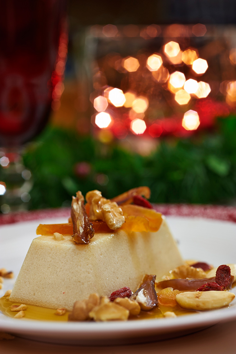 Cassata vegan con frutta secca