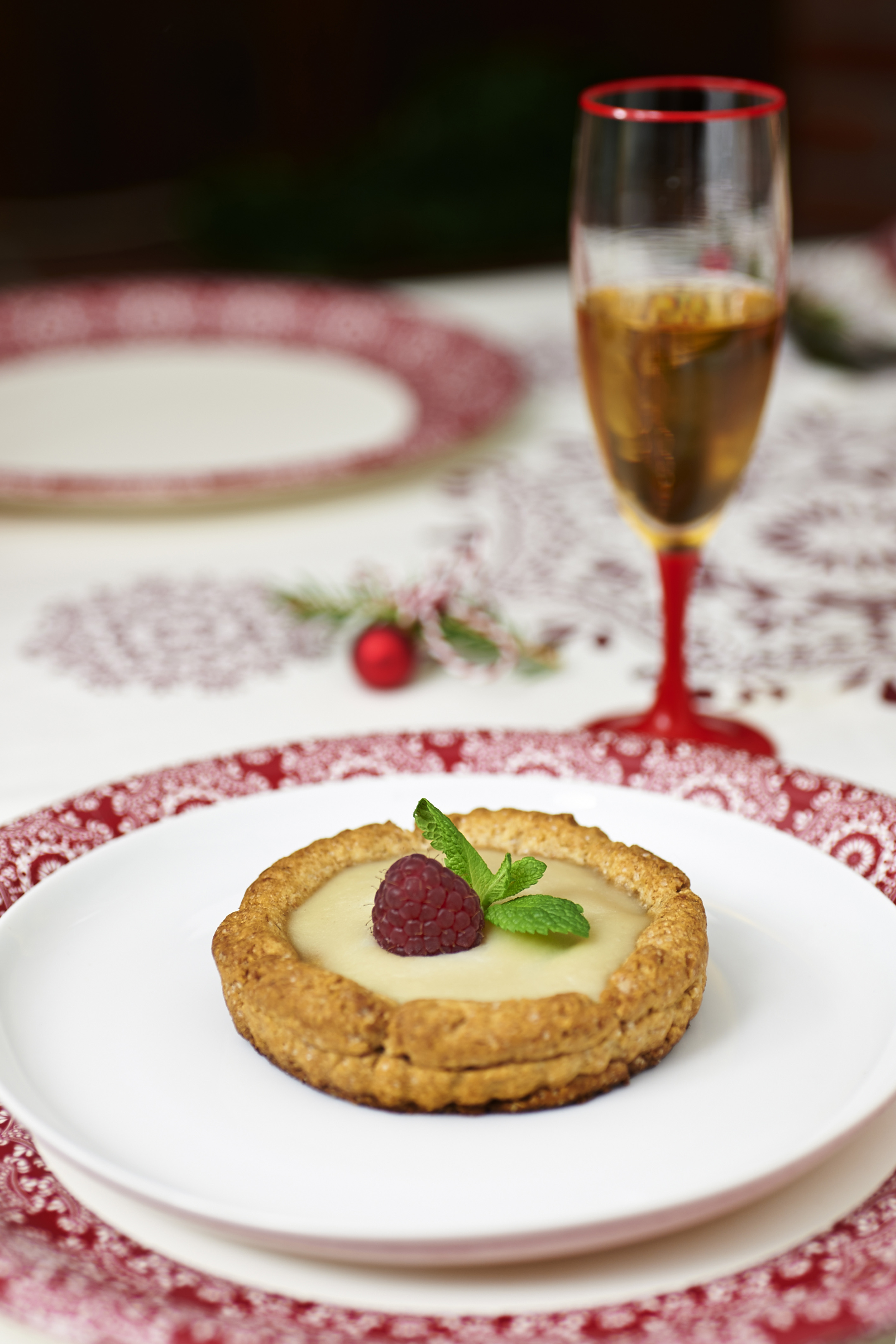 crostata frangipane e lamponi