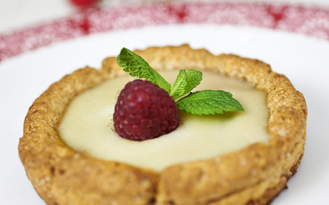 crostata frangipane e lamponi