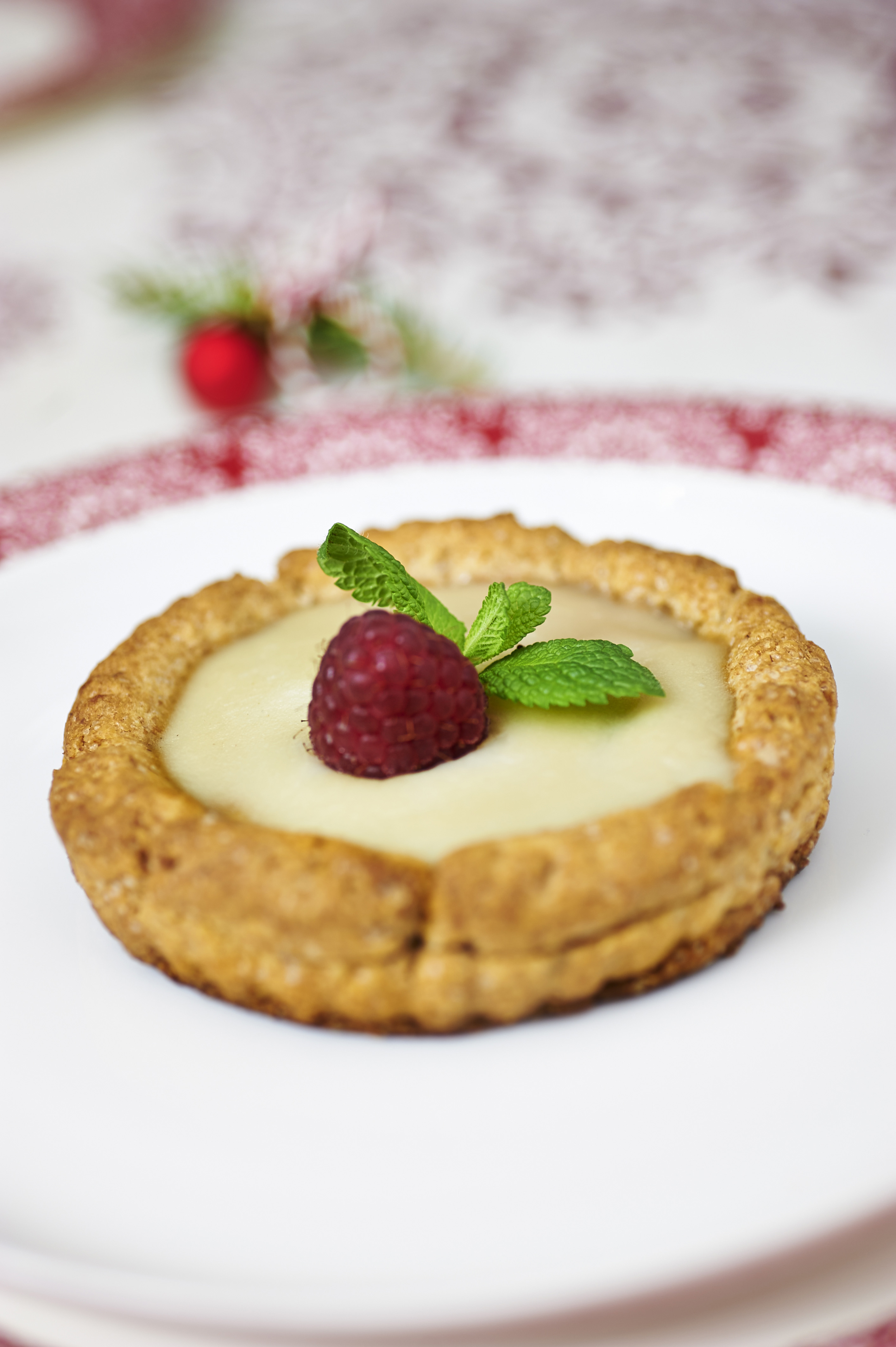 crostata frangipane e lamponi