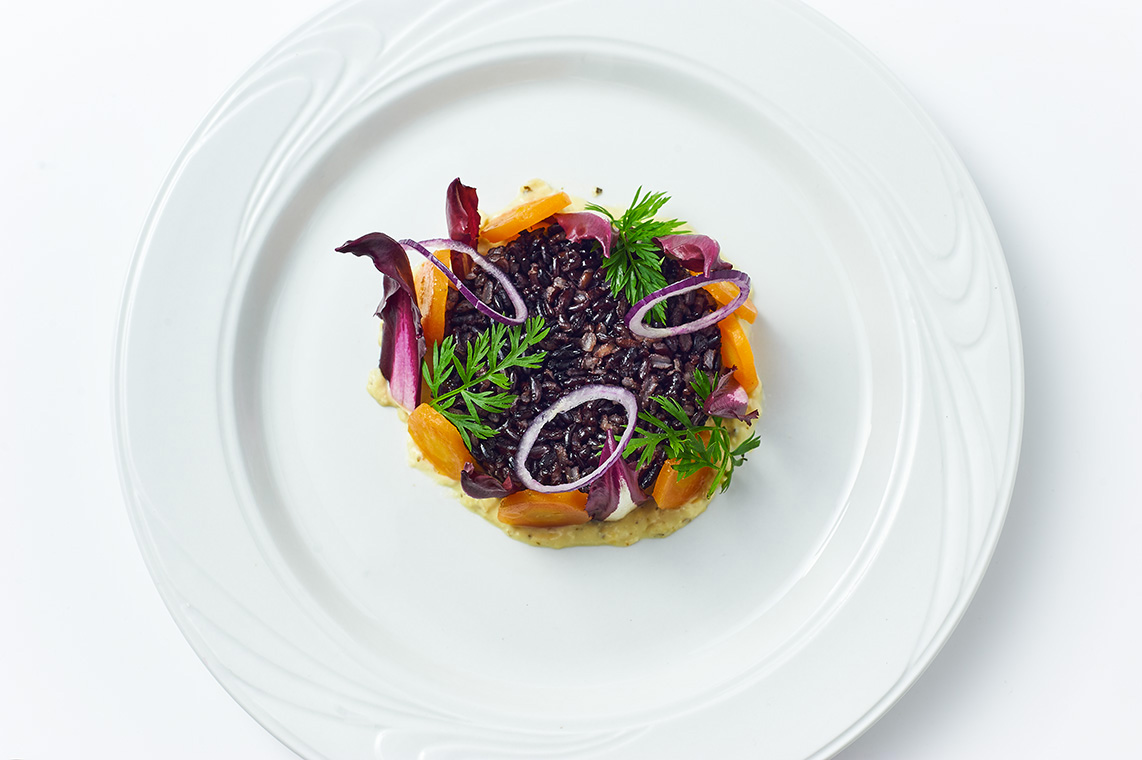 riso venere al radicchio