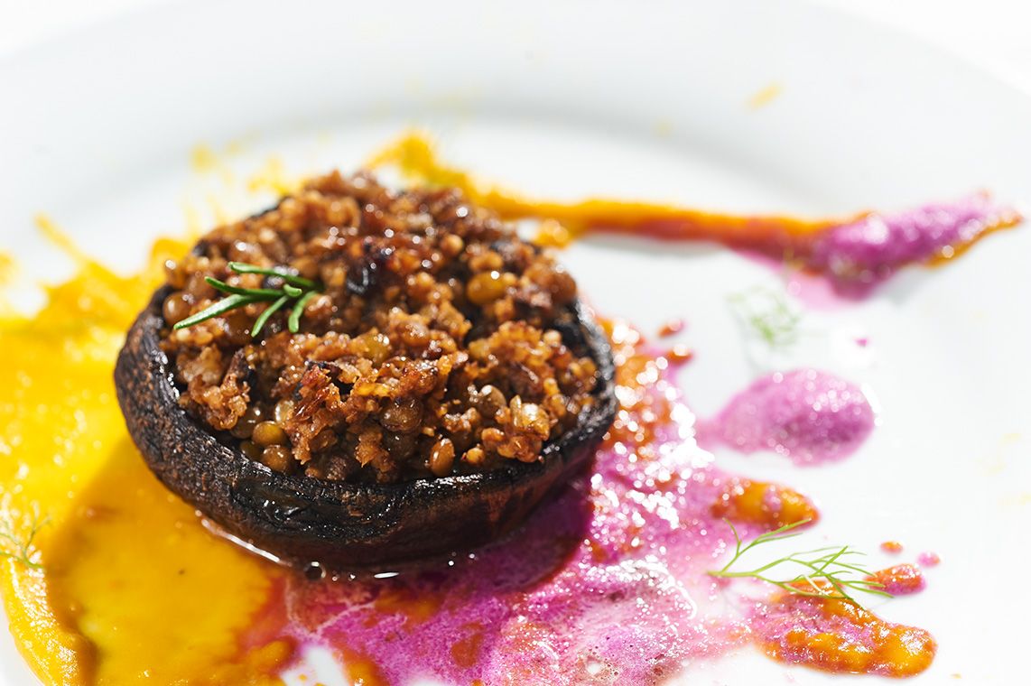 portobello ripieno al forno