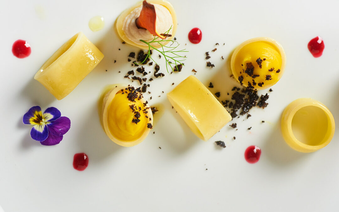 calamarata alla zucca, ceci e olive