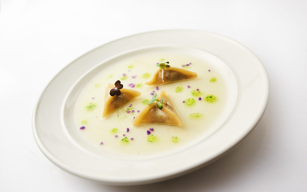 ravioli in brodo al bergamotto
