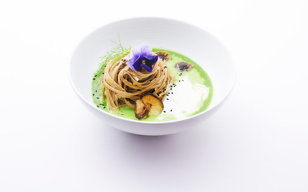 soba con verza e shitake