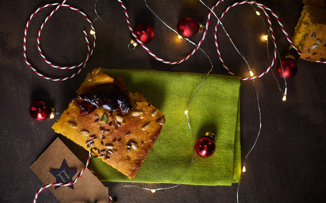 calendario dell’avvento focaccia di zucca