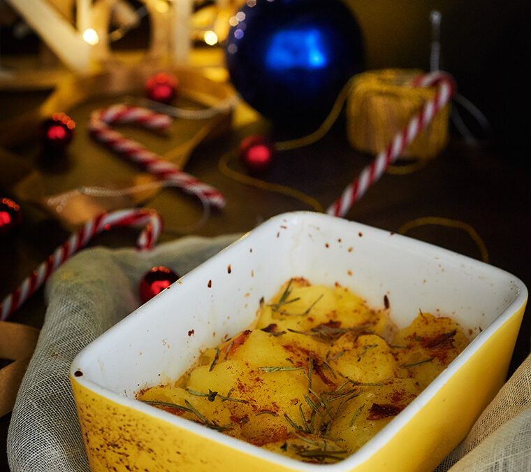 calendario dell’avvento patate arrostite al mandarino e paprika affumicata