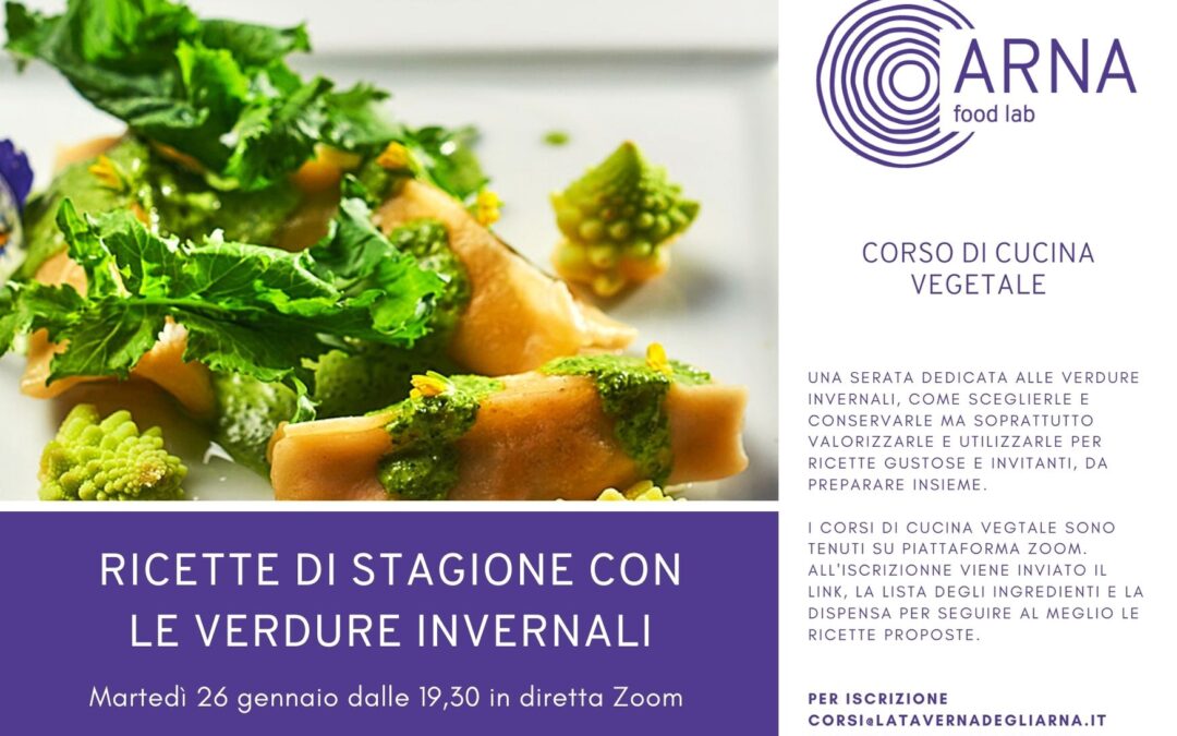 corso cucina vegetale LE RICETTE DI STAGIONE CON LE VERDURE INVERNALI