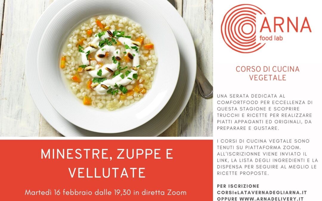 corso di cucina MINESTRE, ZUPPE E VELLUTATE