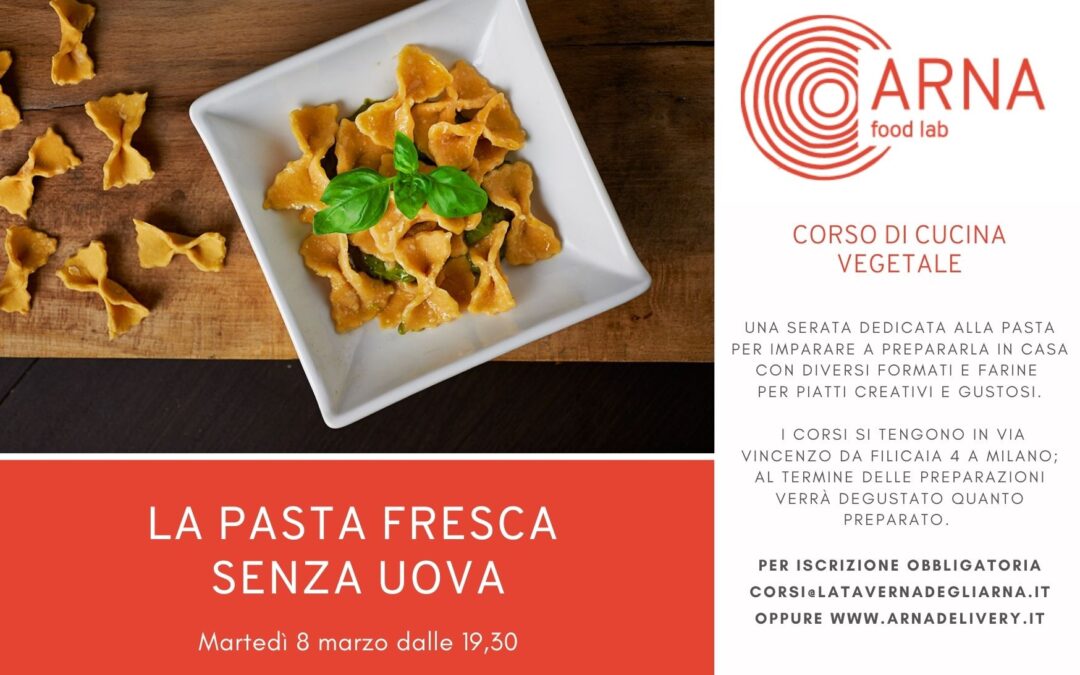 La pasta fresca senza uova